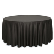 132 inch L'amour Round Tablecloth Black
