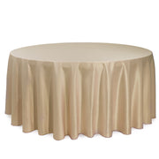 132 inch L'amour Round Tablecloth Champagne