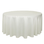 132 inch L'amour Round Tablecloth Ivory