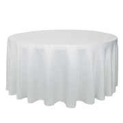 132 inch L'amour Round Tablecloth White