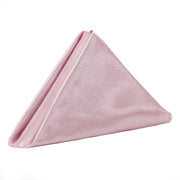 20 inch Satin Cloth Napkins Pink (Pack of 10) - Bridal Tablecloth
