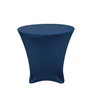 30 x 30 inch Lowboy Cocktail Spandex Table Cover Navy Blue - Bridal Tablecloth
