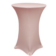 36 inch Highboy Cocktail Spandex Table Cover Blush