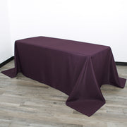 90 x 156 inch Polyester Rectangular Tablecloth Eggplant