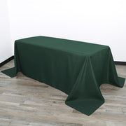 90 x 156 inch Polyester Rectangular Tablecloth Hunter Green