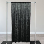 Velvet 12 ft x 60 Inch Drape with 4 Inch Pocket Black