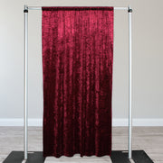 Velvet 10 ft x 60 Inch Drape with 4 Inch Pocket Burgundy