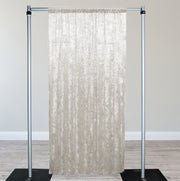 Velvet 12 ft x 60 Inch Drape with 4 Inch Pocket Ivory