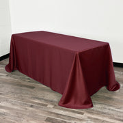 90 x 132 inch L'amour Rectangular Tablecloth Burgundy