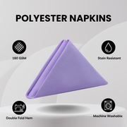 20 inch Polyester Cloth Napkins Lavender (Pack of 10)