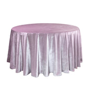 120 Inch Round Velvet Tablecloth Dusty Mauve