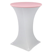 30 Inch Stretch Spandex Table Topper/Cap Pink