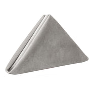 10 Pack 20 Inch Velvet Cloth Napkins Gray