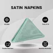 20 inch Satin Cloth Napkins Tiffany (Pack of 10)