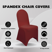 Spandex Banquet Chair Cover Burgundy
