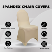 Spandex Banquet Chair Cover Champagne