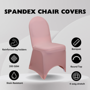 Stretch Spandex Banquet Chair Cover Dusty Rose