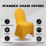 Spandex Banquet Chair Cover Gold
