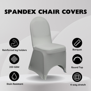 Spandex Banquet Chair Cover Silver