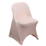 Stretch Spandex Folding Chair Cover Blush