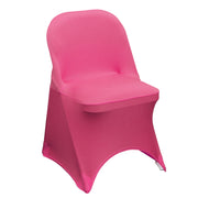 Stretch Spandex Folding Chair Cover Fuchsia