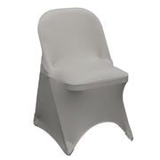 Stretch Spandex Folding Chair Cover Gray