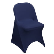 Stretch Spandex Folding Chair Cover Navy Blue
