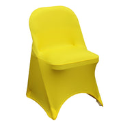 Stretch Spandex Folding Chair Cover Yellow