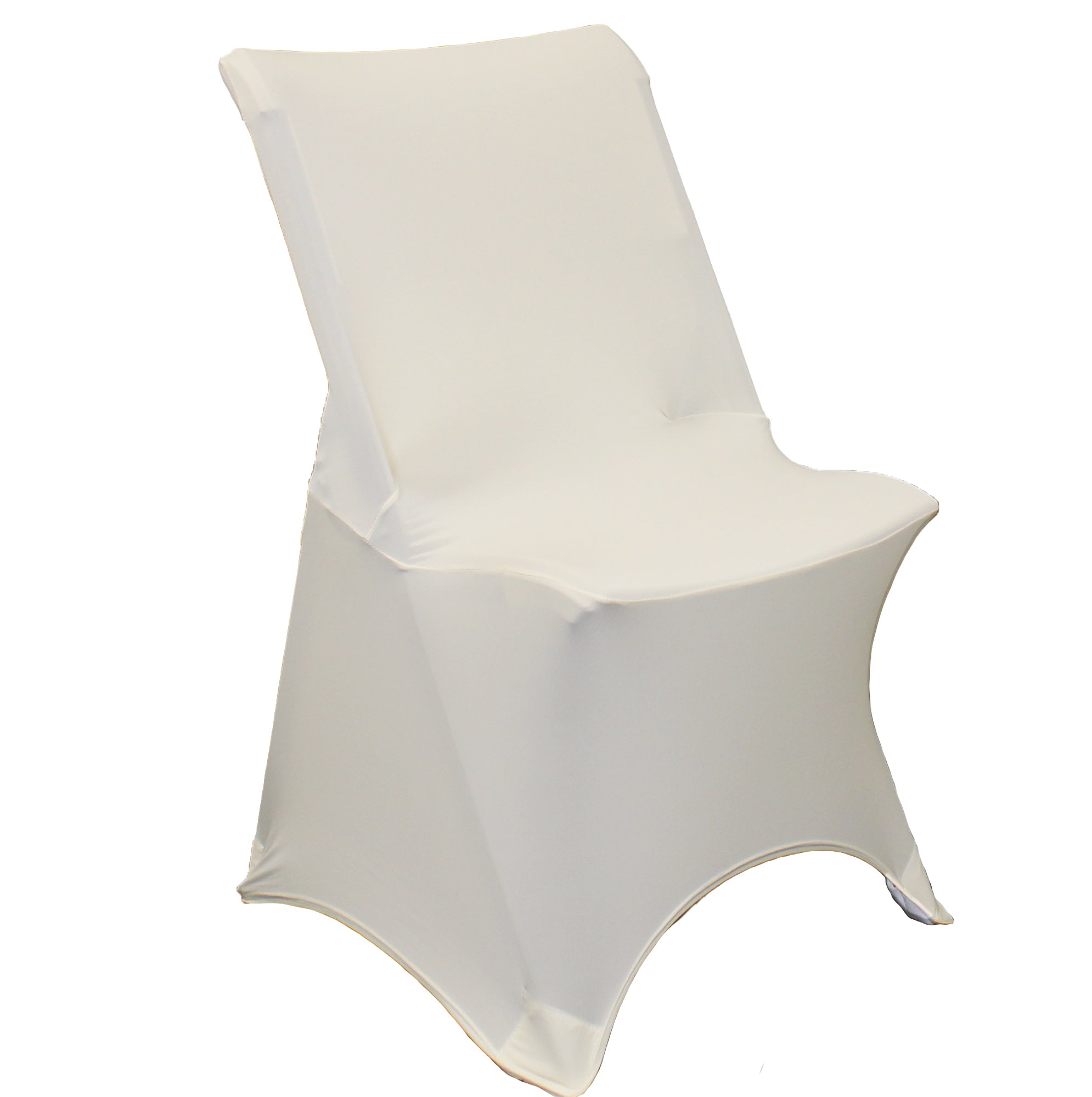 Stretch Spandex Lifetime Folding Chair Cover Ivory