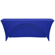 Spandex 6 Ft x 18 Inches Open Back Rectangular Table Cover Royal Blue