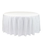 132 inch Glitz Sequin Round Tablecloth White
