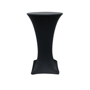30 inch spandex tablecloths for highboy or cocktail tables Black