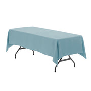 60 x 102 Inch Rectangular Polyester Tablecloth Dusty Blue - Bridal Tablecloth