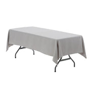 60 x 126 inch Polyester Rectangular Tablecloth Gray - Bridal Tablecloth