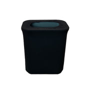 7 Gallon Spandex Office Trash Can Cover Black - Bridal Tablecloth