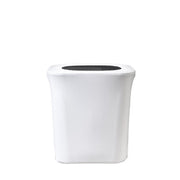 7 Gallon Spandex Office Trash Can Cover White - Bridal Tablecloth