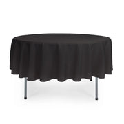 90 inch Polyester Round Tablecloth Black - Bridal Tablecloth