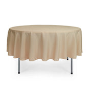 90 inch Polyester Round Tablecloth Champagne - Bridal Tablecloth
