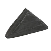 10 Pack 20 Inch Crinkle Taffeta Cloth Napkins Black