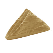 10 Pack 20 Inch Crinkle Taffeta Cloth Napkins Gold