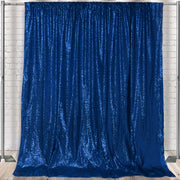 Glitz Sequin on Taffeta Drape/Backdrop 14 ft x 104 Inches Navy Blue - Bridal Tablecloth