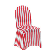 red and white spandex chair covers