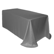 90 x 156 inch L'amour Rectangular Tablecloth Dark Silver