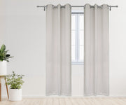 52 X 95 Inch Blackout Polyester Curtains with Grommets Beige - 2 Panels - Bridal Tablecloth