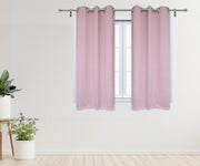 42 X 63 Inch Blackout Polyester Curtains with Grommets Blush - 2 Panels - Bridal Tablecloth