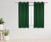 42 X 63 Inch Blackout Polyester Curtains with Grommets Hunter Green - 2 Panels - Bridal Tablecloth