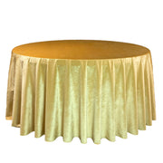 132 Inch Round Royal Velvet Tablecloth Gold