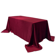 90 x 156 Inch Rectangular Royal Velvet Tablecloth Burgundy