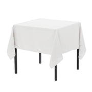 72 x 72 Inch Square Polyester Tablecloth White