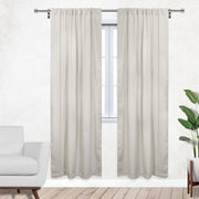 52 X 95 Inch Blackout Polyester Curtains with Rod Pocket Beige - 2 Panels - Bridal Tablecloth